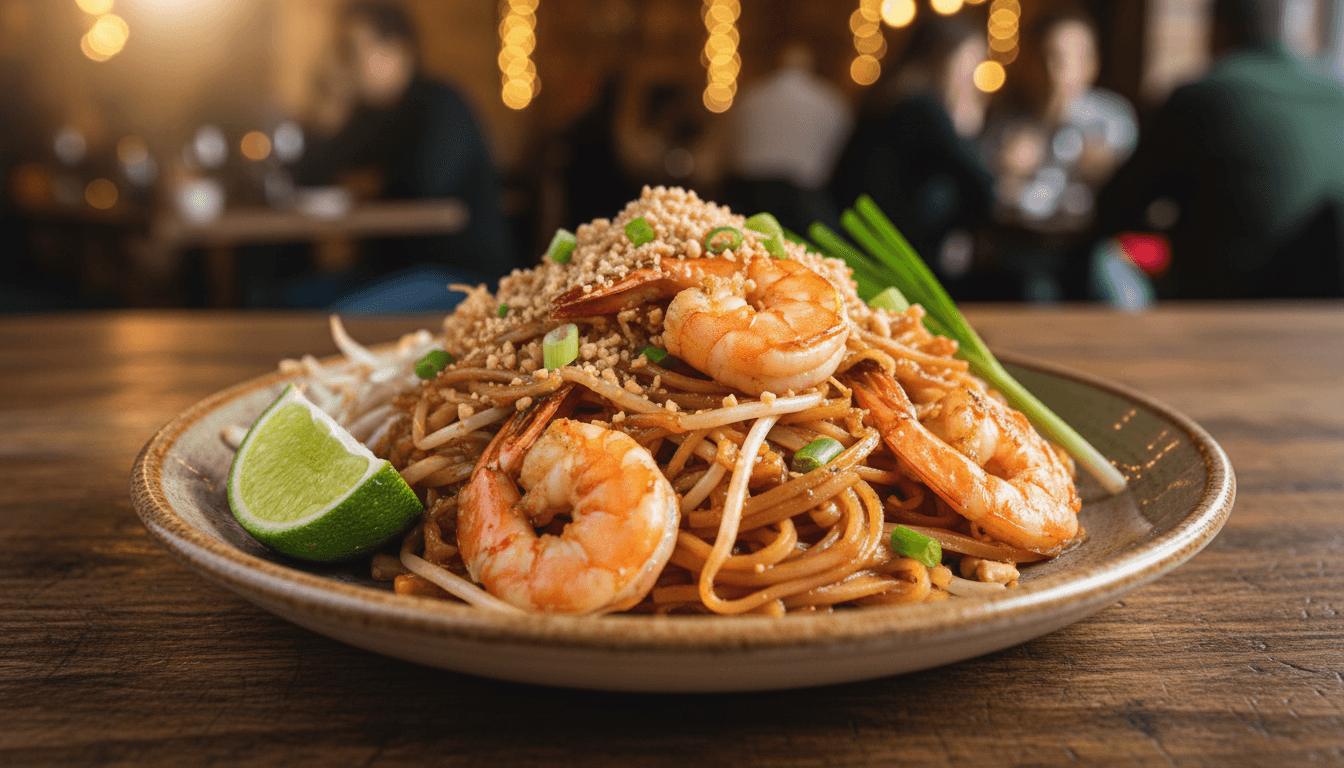 Pad Thai with shrimp